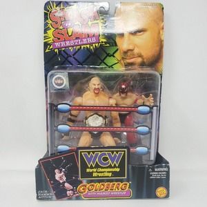 WCW Goldberg NEW Masked Wrestler Action Figure Smash 'N Slam Wrestlers 1999 VTG